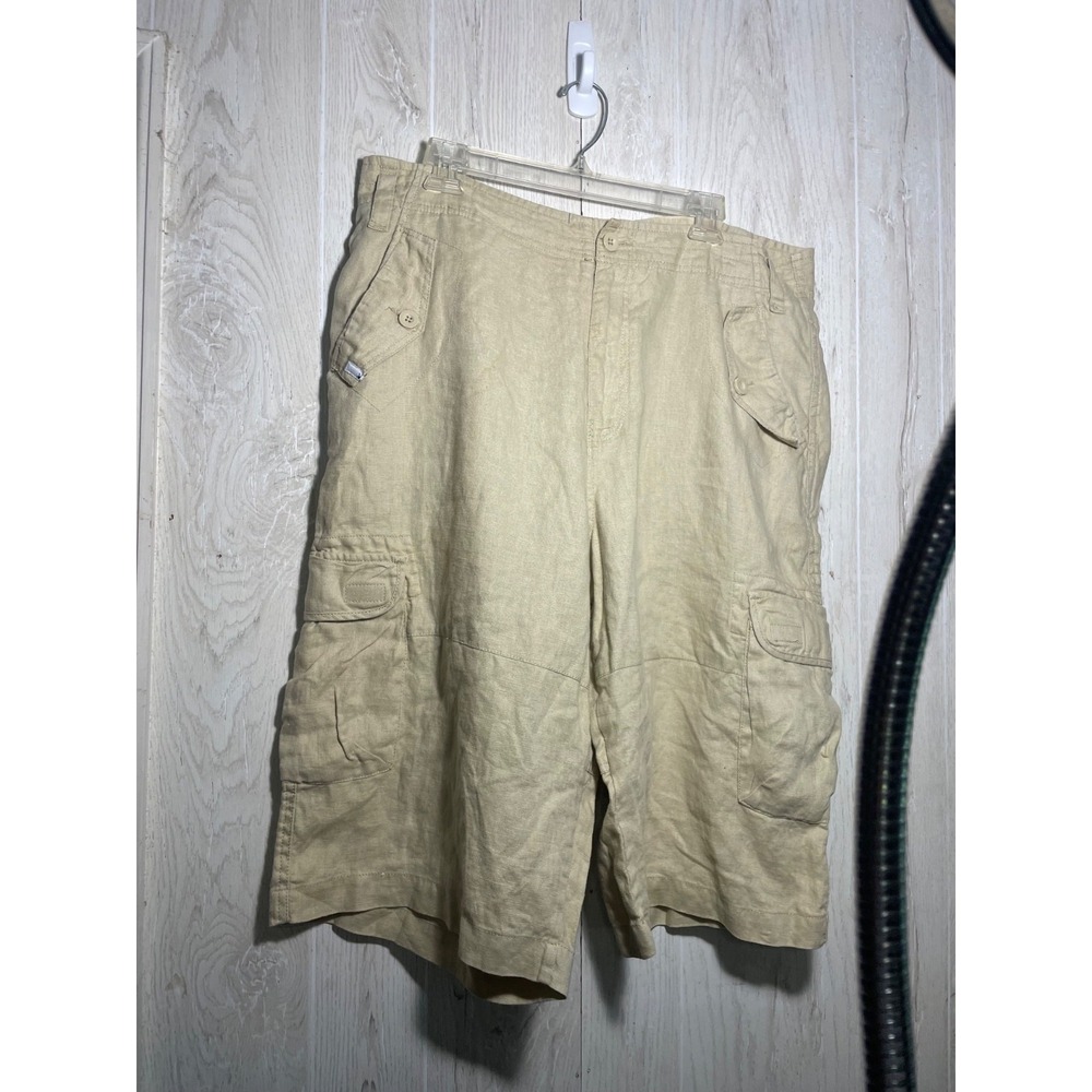 Rocawear Capri Khaki Cargo shorts Size 38w